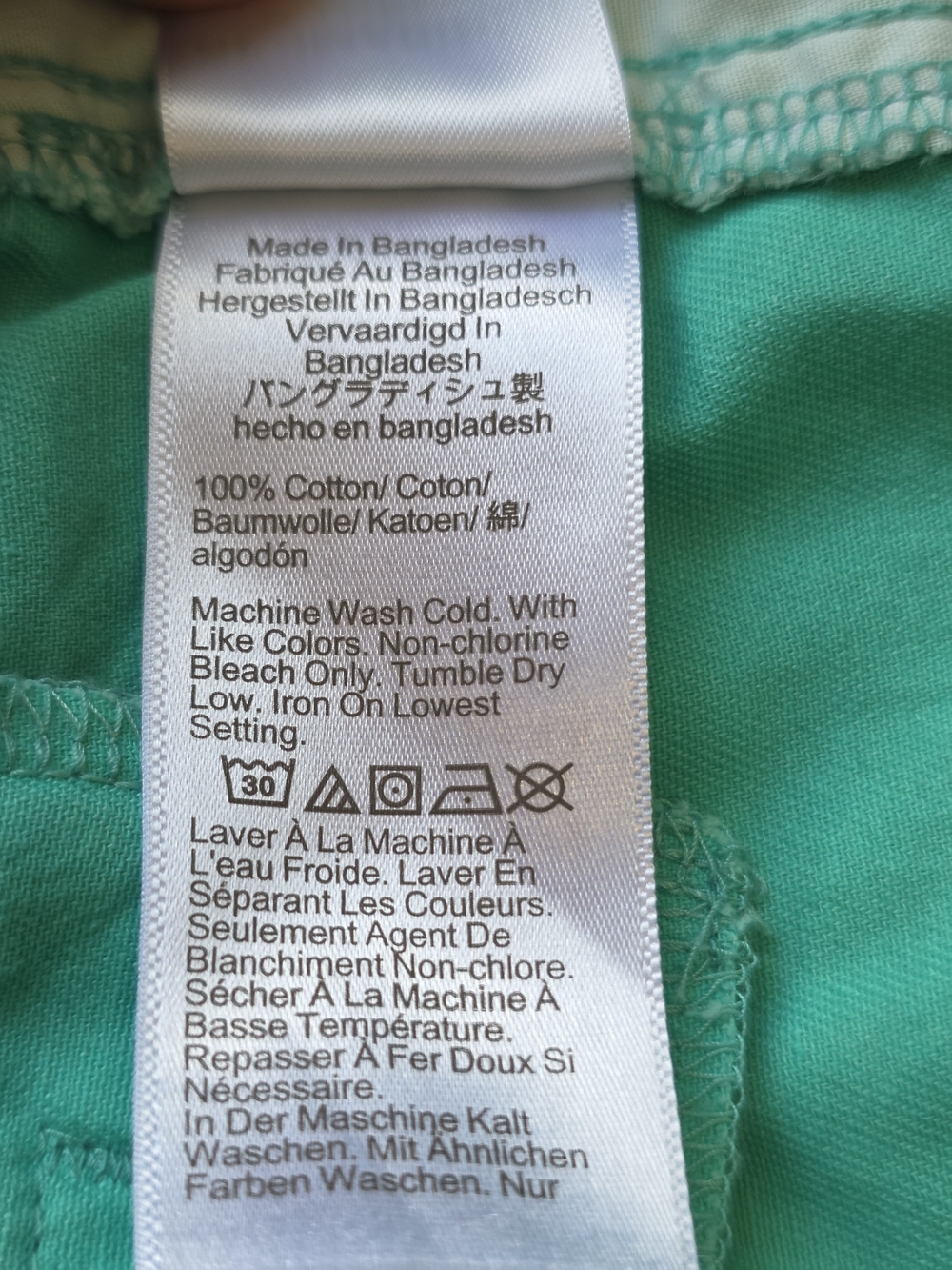 J. Crew Cotton Teal Aqua Chino Bermuda Shorts Size 4 - Picture 9 of 9